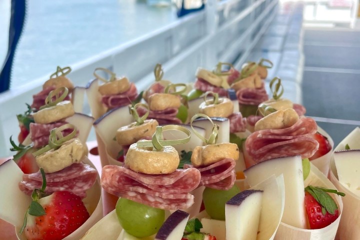 a plate of food on a table