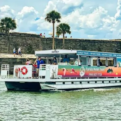 a small boat in a large body of water