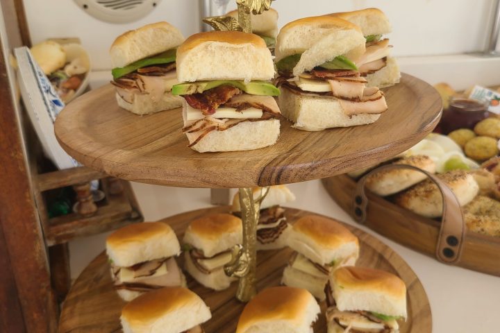 mini sandwhich grazing table