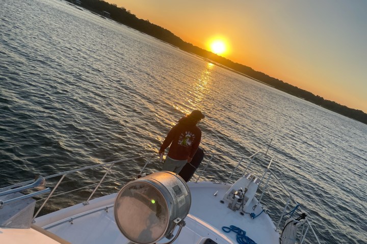 a boat on a body of water