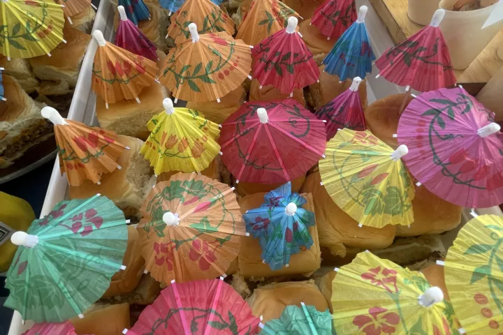 a group of colorful flowers