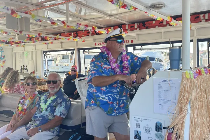 a man and a woman standing in a room
