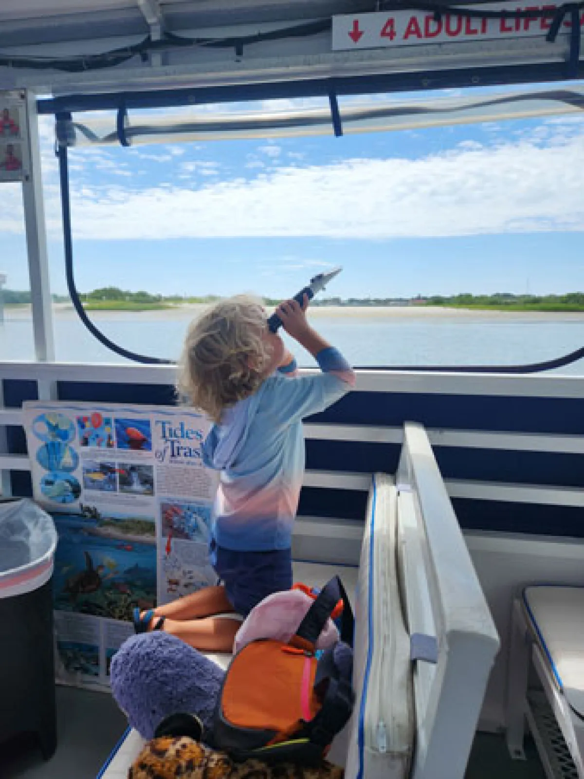 a person sitting on a boat