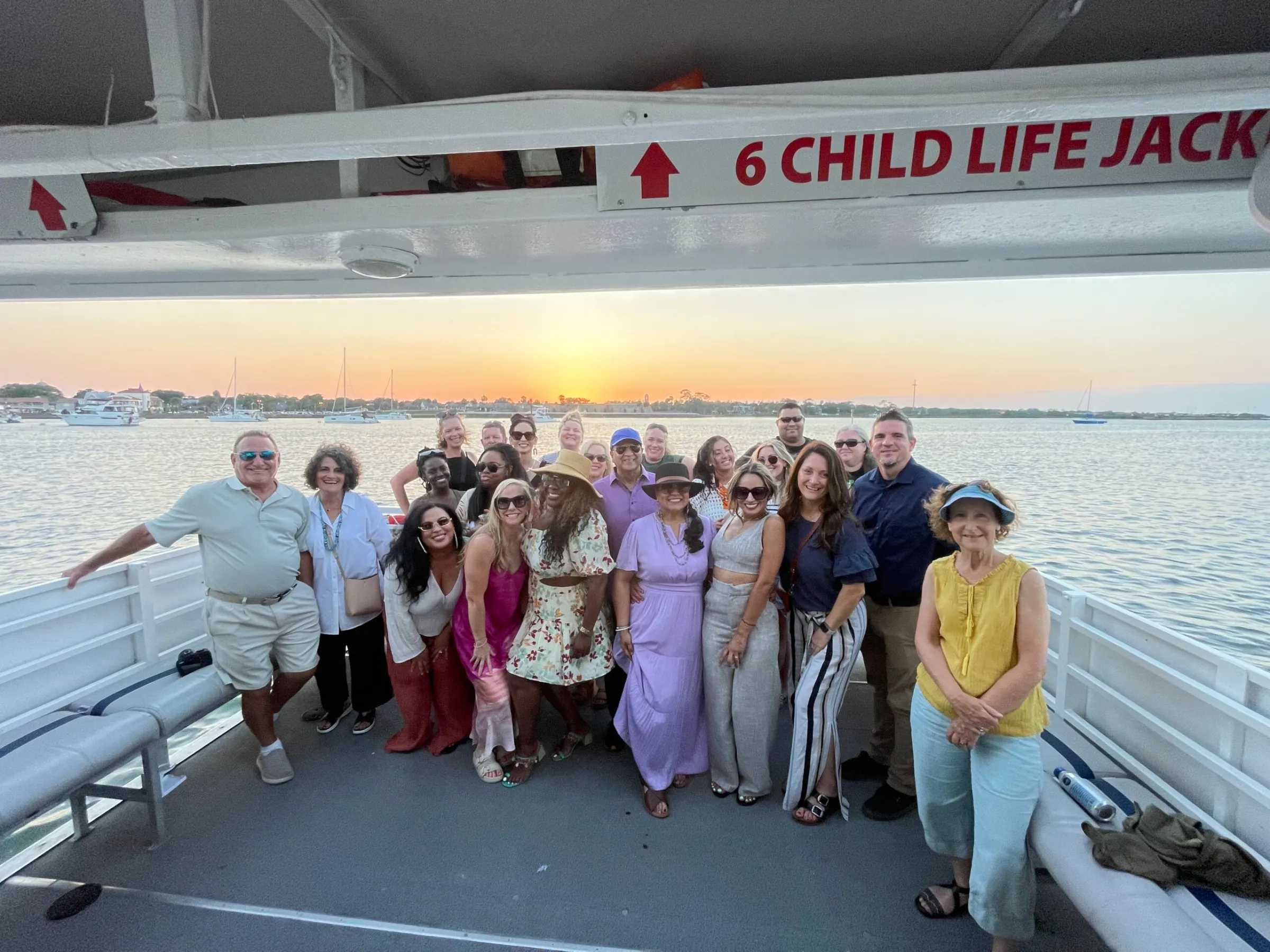 a group of people posing for the camera