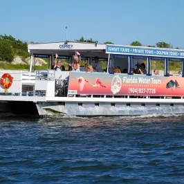 a small boat in a large body of water